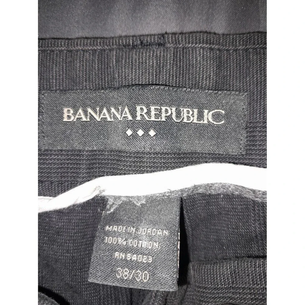 Mens Banana Republic 38X29 100% cotton wide leg Y2k Pants Twill